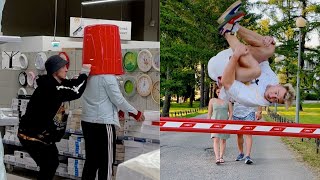 Bucket prank in mall 🤣🤣 #tiktok #kiryakolesnikov