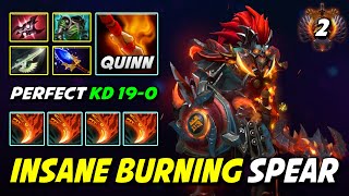 INSANE BURNING SPEAR By Quinn Huskar Aghs Scepter + Assault 100% Nobody Can Stands Against DotA 2