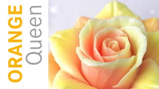 How to make Orange Queen rose soap - DIY