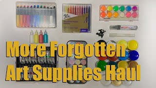 More Forgotten Art Supplies (Woodless pencils, Gel Sticks, Neon Watercolors, Gouache, Acrylic)