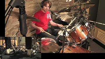 Drum Lesson No.25: Linear Fills Lesson # 5. Double Drops in Groups of 3 Explained By CHRIS BRIEN HD