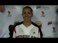 Netherlands pitcher Lindsey Meadows