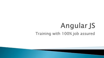Angular JS - Project/Training with 100% job assured - ETCOE.IN