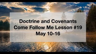 Come Follow Me 19 doctrine and Covenants 49-50 Profile