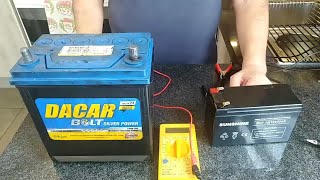 How to measure the car battery with a multimeter