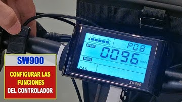 Configuración de las funciones de la pantalla LCD SW900 de tu ebike en ESPAÑOL