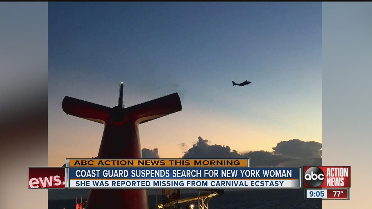 Coast Guard suspends search for New York woman missing from cruise ship ...
