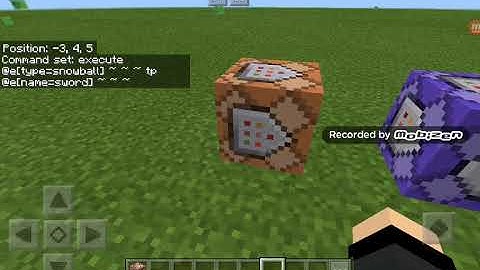 How to make a throwable sword in mcpe (command block)
