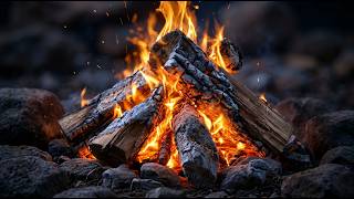 The crackle of a campfire