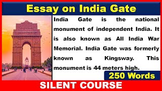 Essay on India Gate In English | The India Gate Essay In English