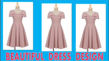 Cắt may áo đầm đẹp thời trang dự tiệc | beautiful dress design 3559