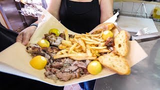 GIANT Greek Meat Feast - Food in Athens! screenshot 5