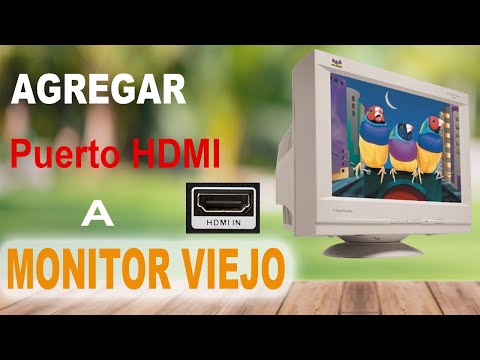 Como Agregarle Puerto de Entrada HD HDMI a Cualquier Monitor / How Add HDMI Input Port to Monitor