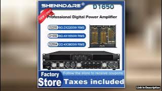 ShennDare D1650 Professional Digital Power Amplifier 4x1650w 8Ohm 4 Channel DJ Subwoofer Amplifier