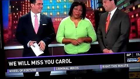 Carol Andrews says farewell to viewers at WFMY. Ap...