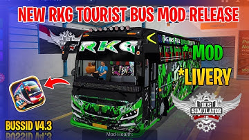 New RKG Tourist Bus Mod Tamil | Bus Simulator Indonesia | RKG Bus Livery In Bussid #rkg #bus #mod