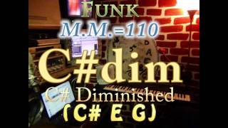 C Diminished C E G One Chord Backing Track Funk MM110