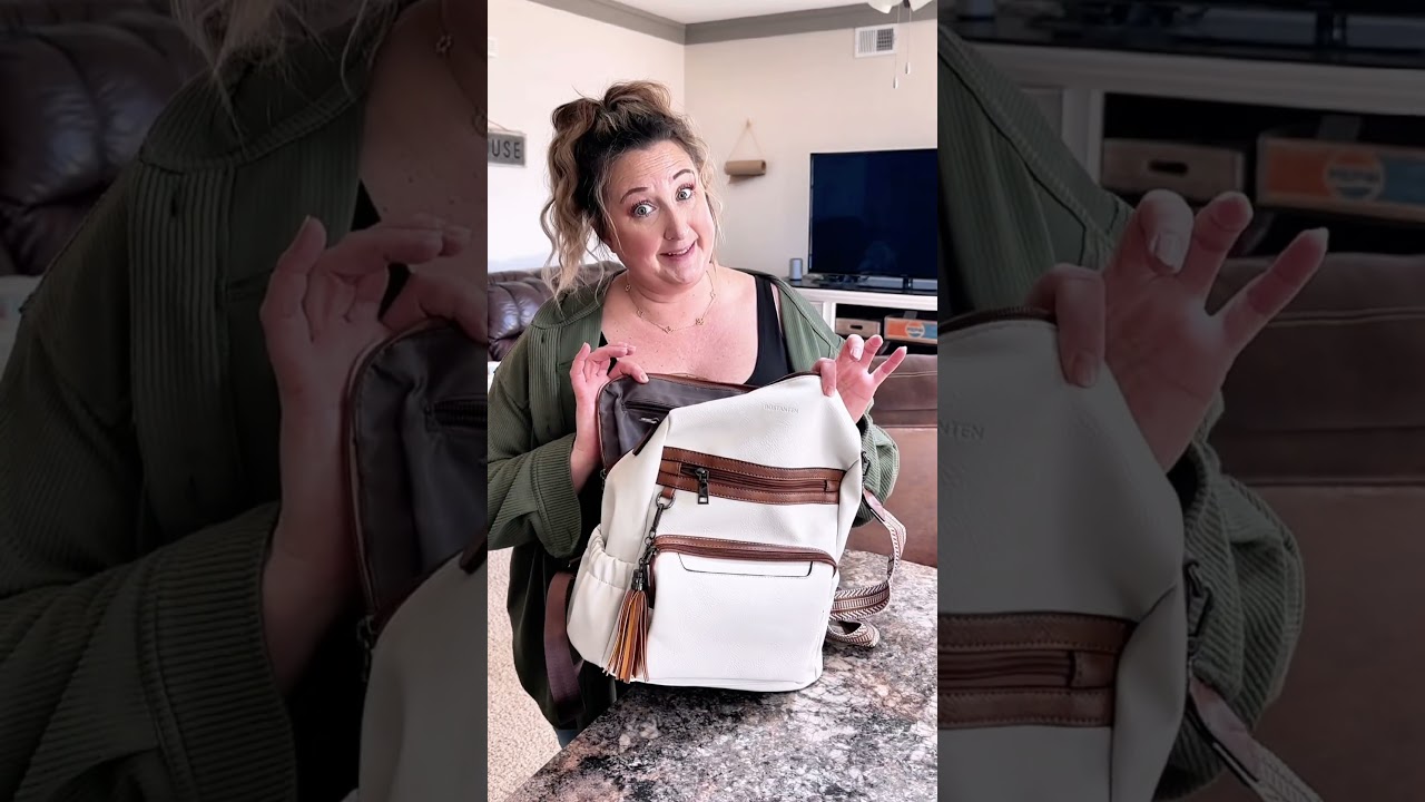 Bostanten Vegan Leather TikTok Viral Backpack 