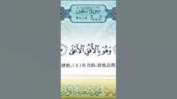 وَٱلنَّجۡمِ إِذَا هَوَىٰ以没落时的星宿盟誓 القارئ محمد شعبان أبو قرن - مترجمة باللغة الصينية #ابن_كثير_المكي