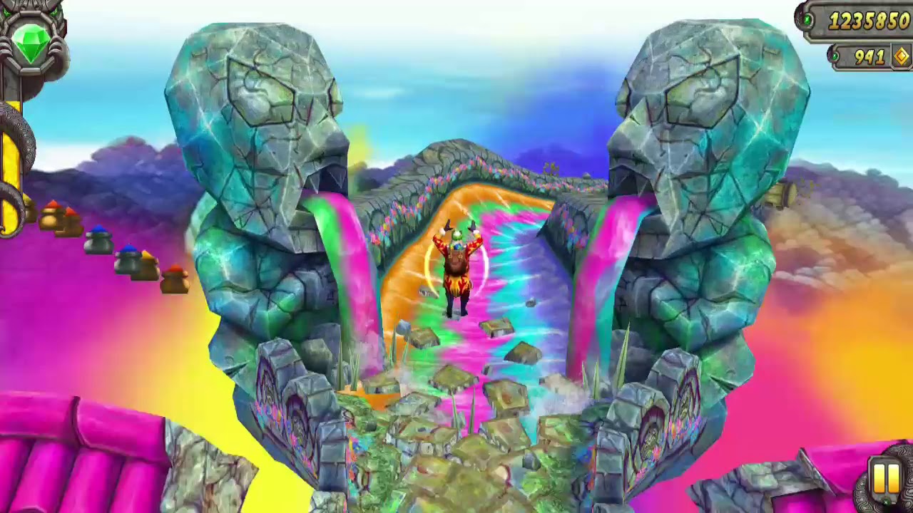 Temple Run 2 SANTA VOLCANIC HOLI COINS - HOLI FESTIVAL MAP 2020