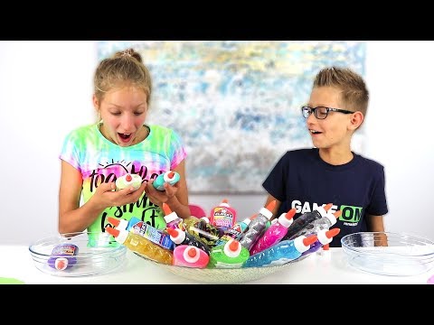 3 Colors of Glue Slime Challenge!!! New Colors!!!