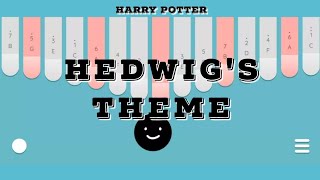 HEDWIG'S THEME | Harry Potter Kalimba Cover with Easy Tabs (Keylimba App) screenshot 5