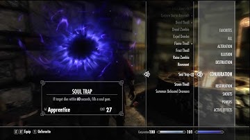 Skyrim - Soul Trap - Apprentice Conjuration Magic Spell