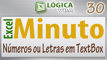 Excel Minuto - Vídeo 30 - Textbox - Permitir somente números ou letras em textbox