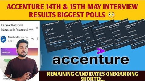 ACCENTURE INTERVIEW RESULTS ALL DOUBTS CLEAR💥 | WORKDAY HOME ACCOUNT, TASK MAIL | ONBOARDING UPDATE