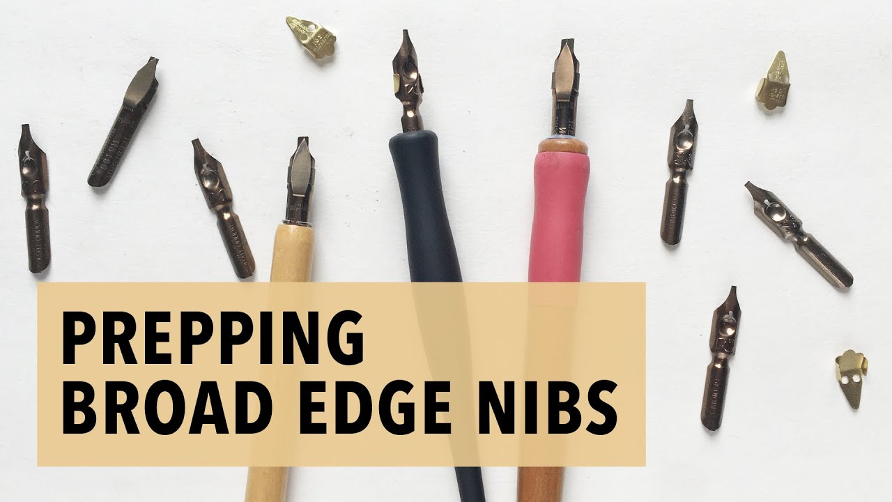 How to Prepare a New Steel Nib for Dip Pen Writing in 5 Minutes! 