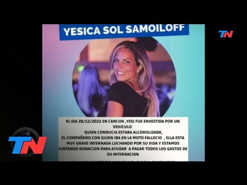 La historia de Yesica, la argentina que tuvo un accidente en Cancún y lucha por su vida