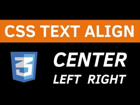 CSS TEXT ALIGN CENTER : How to Center HTML Elements with the CSS Text