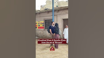 Ramsha Khan & Khushhal Khan from the set of drama serial "Biryani" | Pakistani Celebrities | Drama