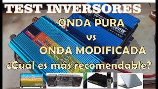 Test inversor onda pura vs onda modificada/prueba en electrodomésticos/recomendación