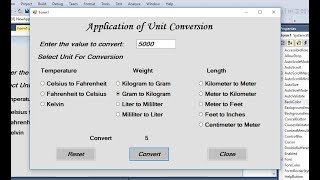 How to make Application of Unit Conversion in Visual Basic.Net Visual Studio? screenshot 5