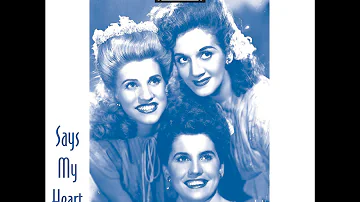 The Andrews Sisters : Shortenin' Bread. Recorded in 1938. Composed By Wood; Wolfe