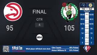 Hawks @ Celtics | NBA on ABC Live Scoreboard