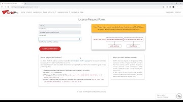 How to request the license file?