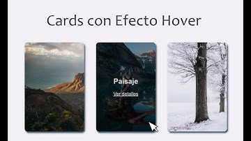 Tarjetas con Efecto Hover | HTML y CSS