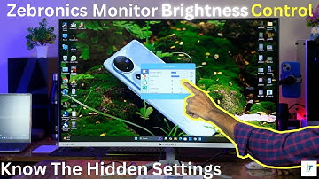 "Zebronics Monitor Brightness Control Kaise Set Kare? | #Zebronics #Display Guide"