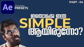 Effects Presets | After Effects basics Text, Background, Behavior Malayalam Tutorial