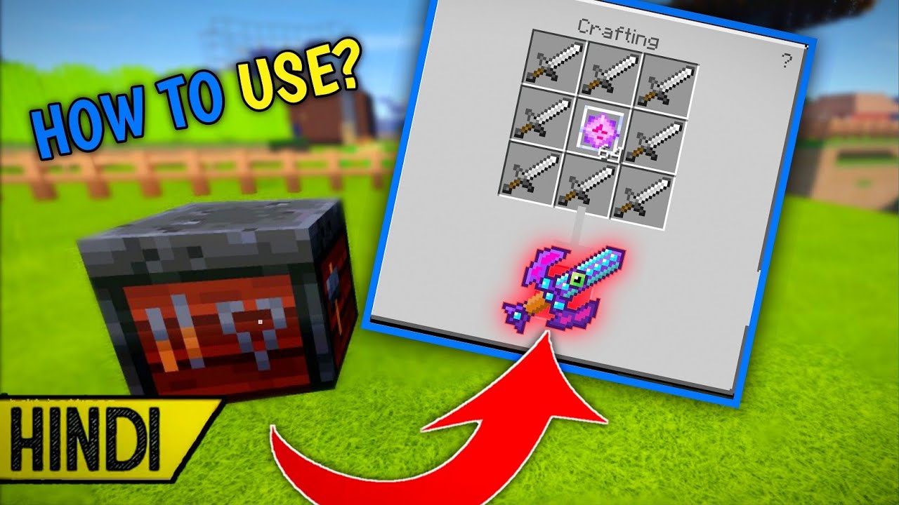 How to use smithing table in Minecraft | how to use smith table in mcpe ...
