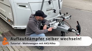 Change the overrun damper yourself  eliminate the TÜV defect on the caravan  Tutorial