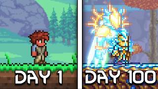 I Spent 100 Days in Terraria... Here's What Happened