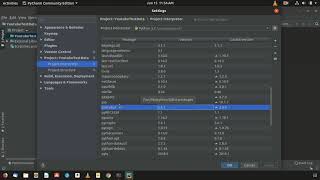 Setting up interpreter in Pycharm Setting up interpreter in Pycharm