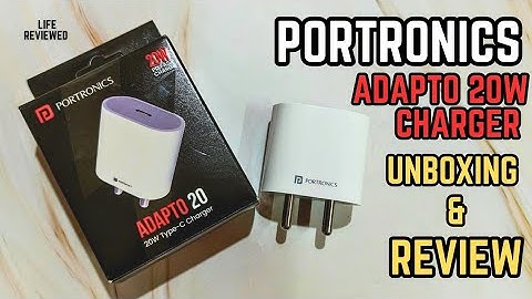Unboxing & Review of Portronics Adapto 20 W Fast Charger for Apple iPhone 14