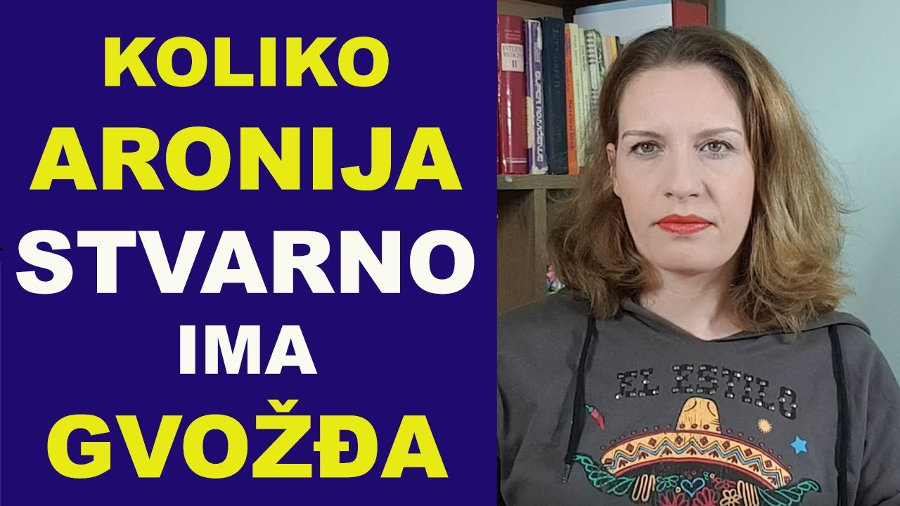 Koliko ARONIJA stvarno ima GVOŽĐA (lečenje anemije)/dr Bojana Mandić