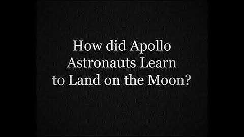 The Vintage Space - How did Apollo astronauts learn how to land on the moon?