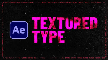 After Effects Textured type Tutorial with Stretched Typography