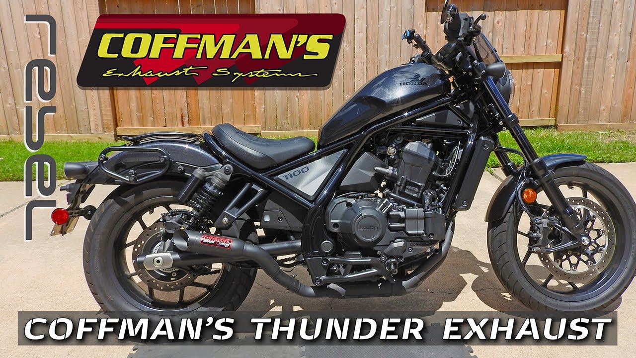 REBEL1100: Coffman's THUNDER Exhaust for the 2021 Honda Rebel 1100 ...